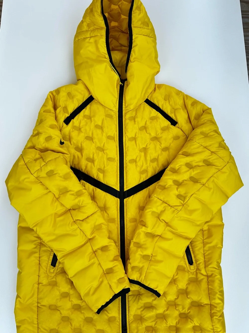 Nike Sportswear Tech Pack Down Fill Puffer Jacket Neon Yellow Men's Size L